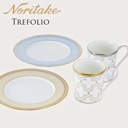 ノリタケ トレフォリオゴールド＆プラチナ モーニングペア（色変り） Noritake 正規品 食器 ギフトセット 結婚祝い 新築祝い 誕生日プレゼント お祝い