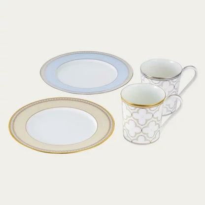 ノリタケ トレフォリオゴールド＆プラチナ モーニングペア（色変り） Noritake 正規品 食器 ギフトセット 結婚祝い 新築祝い 誕生日プレゼント お祝い